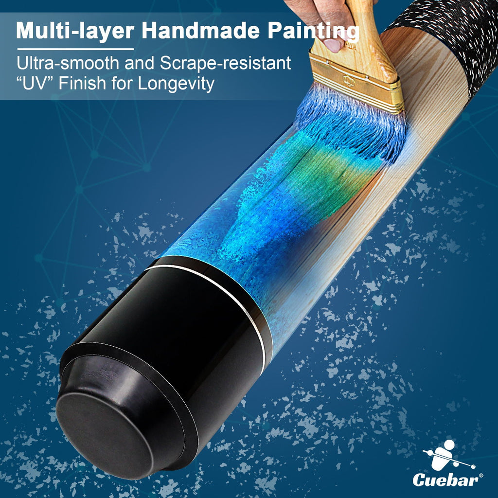 handmade painting pool cues