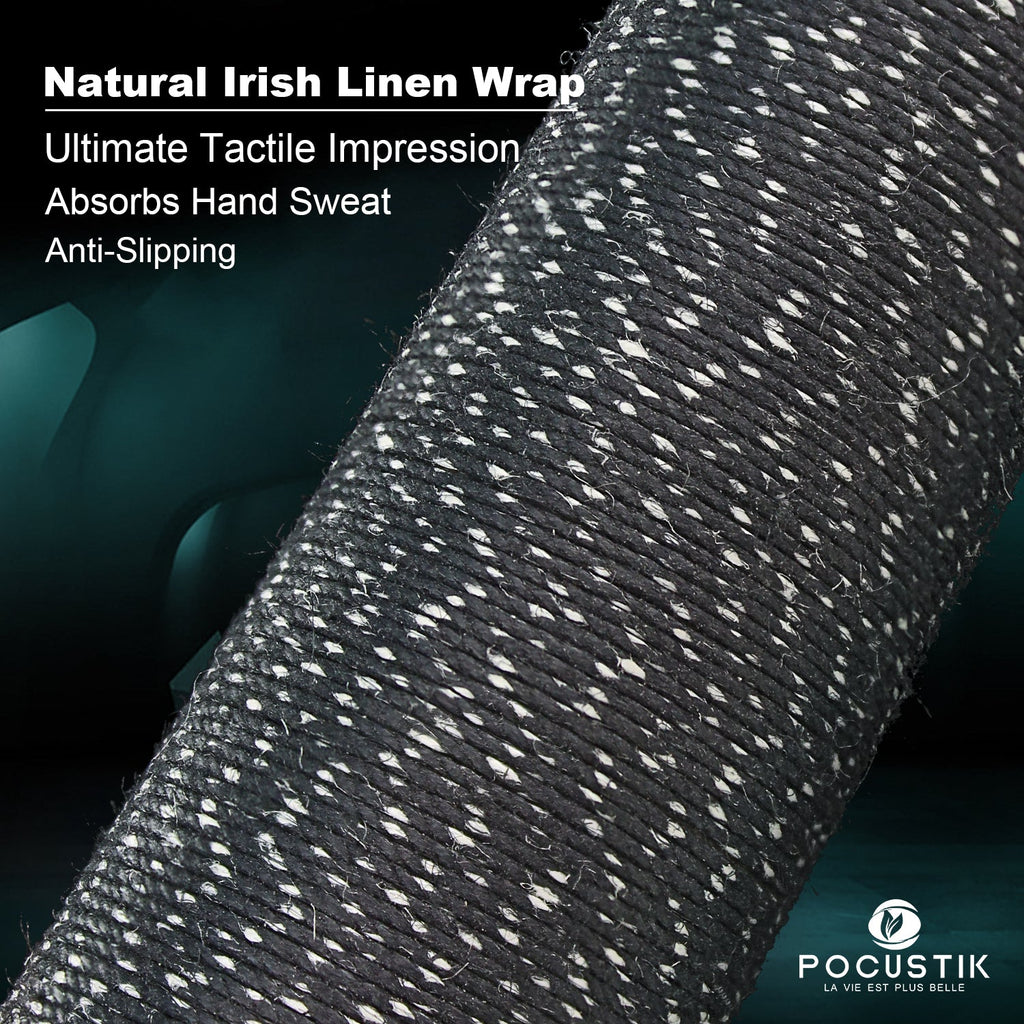 pocustik linen pool stick blue irish linen wrap
