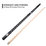 2-piece 58inch pool cue